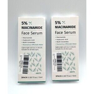 2 Boxes- 5% Niacinamide Serum with 4% Rosemary Extracts - Deep Hydration Skin- 6